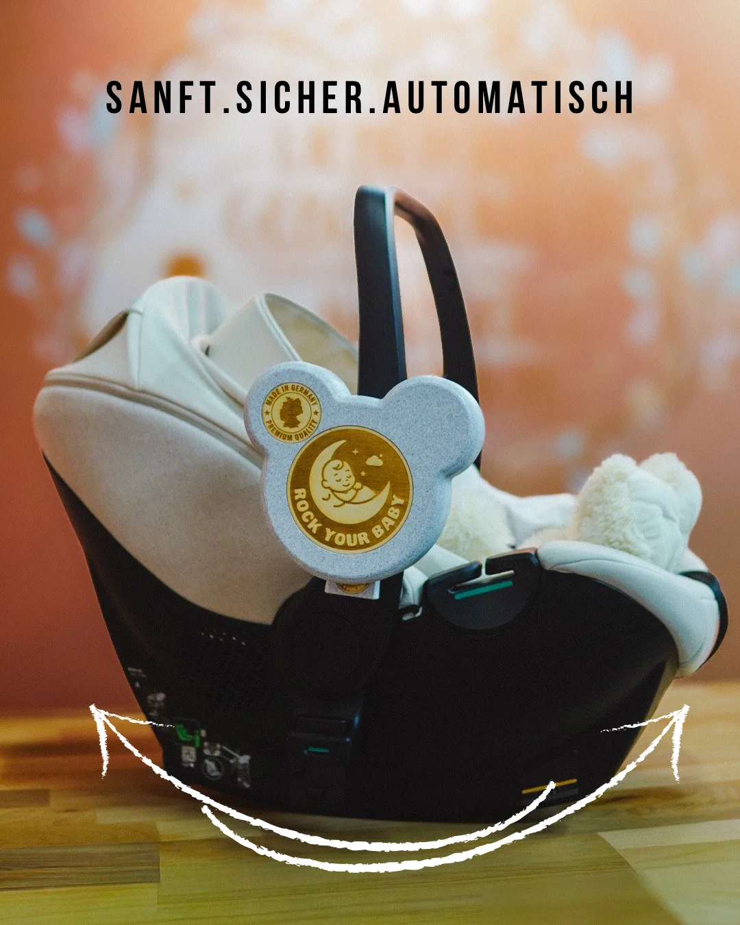 Ruhige Szene mit Babyschale